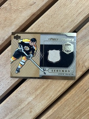 2000-01 Upper Deck A Piece of History 500 Goal Club Johnny Bucyk John HOF 