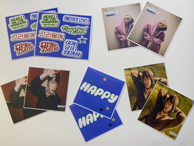 BTS Jin ''Happy'' Matted Die Cut Sticker