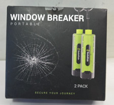 2pk Car Window Breaker Seatbelt Cutter Wflashlight Keychain 2 In 1 Escape Tool
