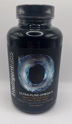 Intelligent Labs Ultra Pure Omega 3, 120 Softgels. EXP : 11/26 FREE SHIPPING