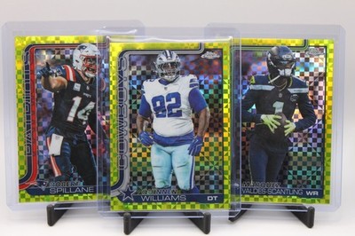 2025 Topps Chrome - Lime Green X - Fractor - You Pick The Card! #1-400 NFL