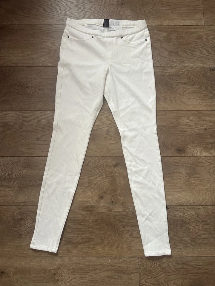 Nuevo con etiquetas Leggings Tono Para Mujer Talla Mediana Crema Básicos Mezcla de Algodón Pantalones de Salón Foto 2 de 4