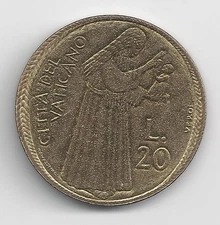 Vatican City Pope Paul VI 20 Lire (139)