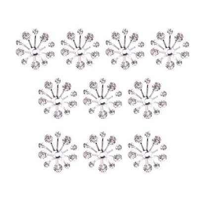 10er Pack silberne Blütenblattperlen für DIY Armbänder, Halsketten und