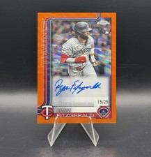2025 Topps Chrome Update Ryan Fitzgerald Auto Orange /25 #AC-RF