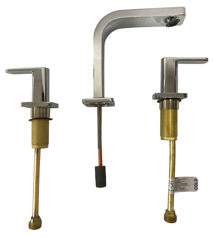 Kohler 23484-4-CP Parallel Bathroom Sink Faucet with Lever - Polished Chrome