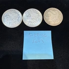 lot of 3 morgan silver dollars