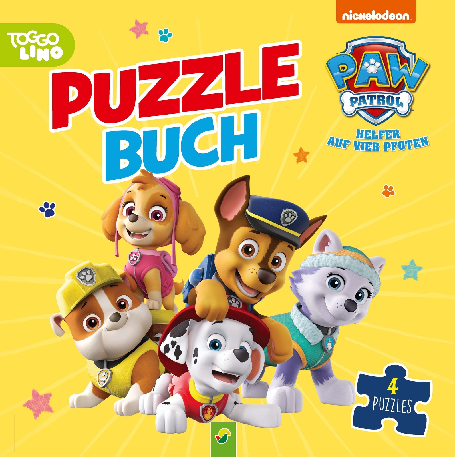 Thumbnail - Paw Patrol Puzzlebuch | Mit 4 Puzzles Á 12 Teilen | Katharina Bensch |