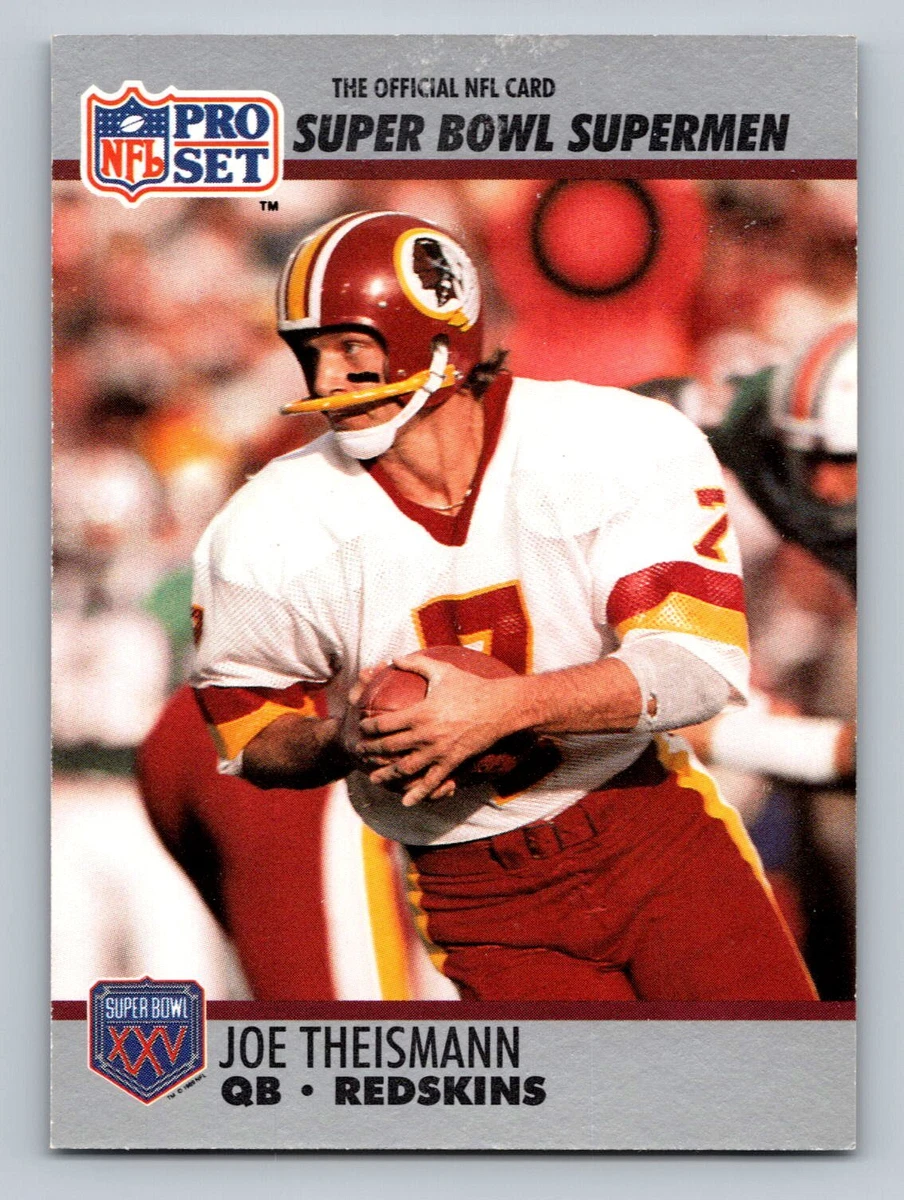 1990 Pro Set Super Bowl XXV Silver Anniversary Joe Theismann #133