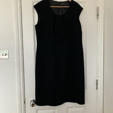 Jaeger Women’s Black Shift Dress LBD Size 16 BNWT RRP £199