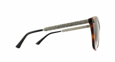 Gucci Sunglasses GG0217S 002 Havana Silver Brown 52mm Square  display picture 1