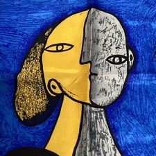 Picasso Scarf 33  x33  , Art, Fashion, Gift, Summer