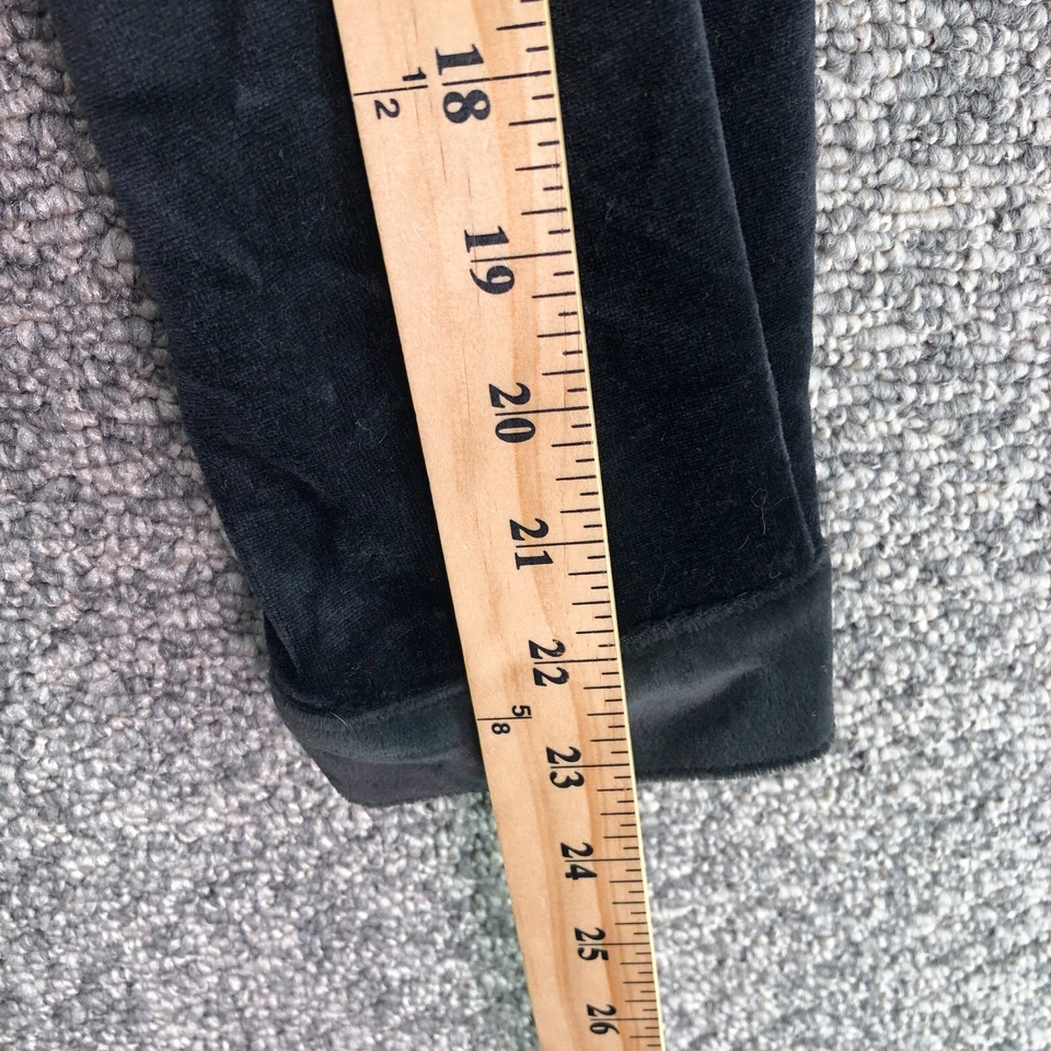 复古 Teddi 丝绒连帽衫运动衫黑色男式 L 码全拉链口袋 — 第 4/4 张图片