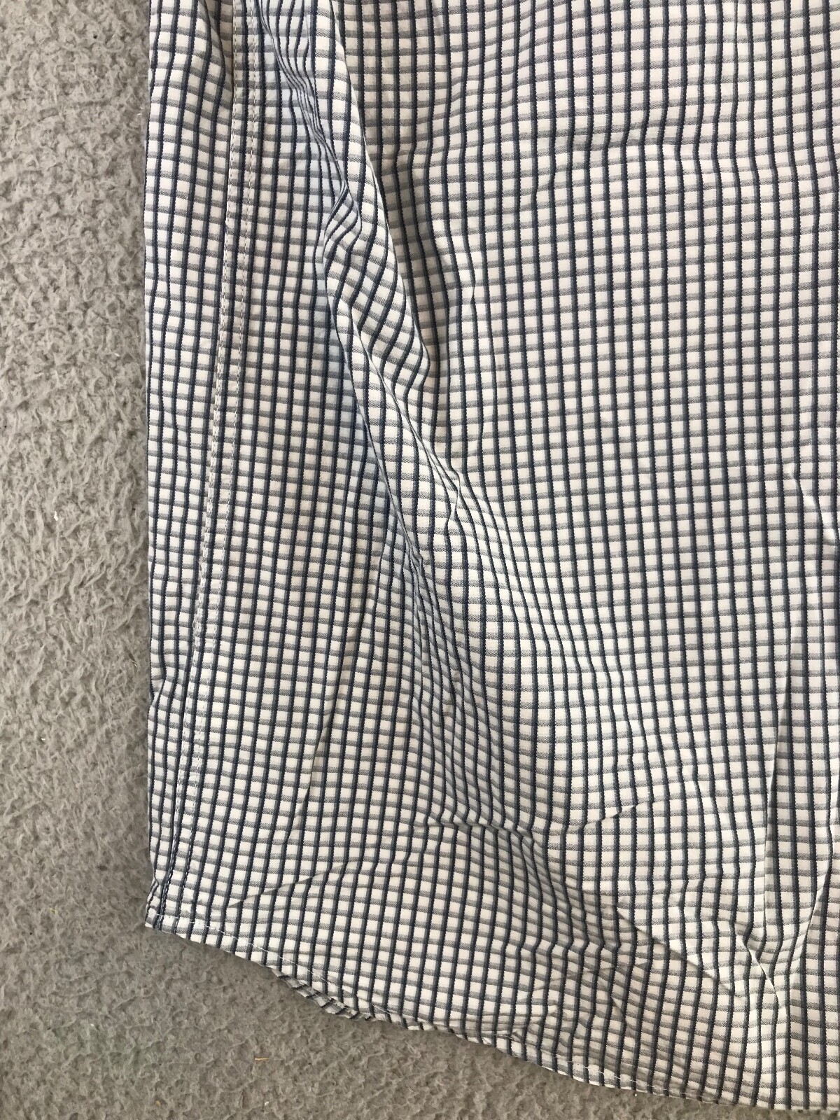 Columbia Shirt Men's Medium Blue Plaid Button Down Collared Long Sleeve