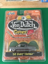 Jada Toys Von Dutch Garage Die Cast Collectible 1:64 58 Chevy Impala B341