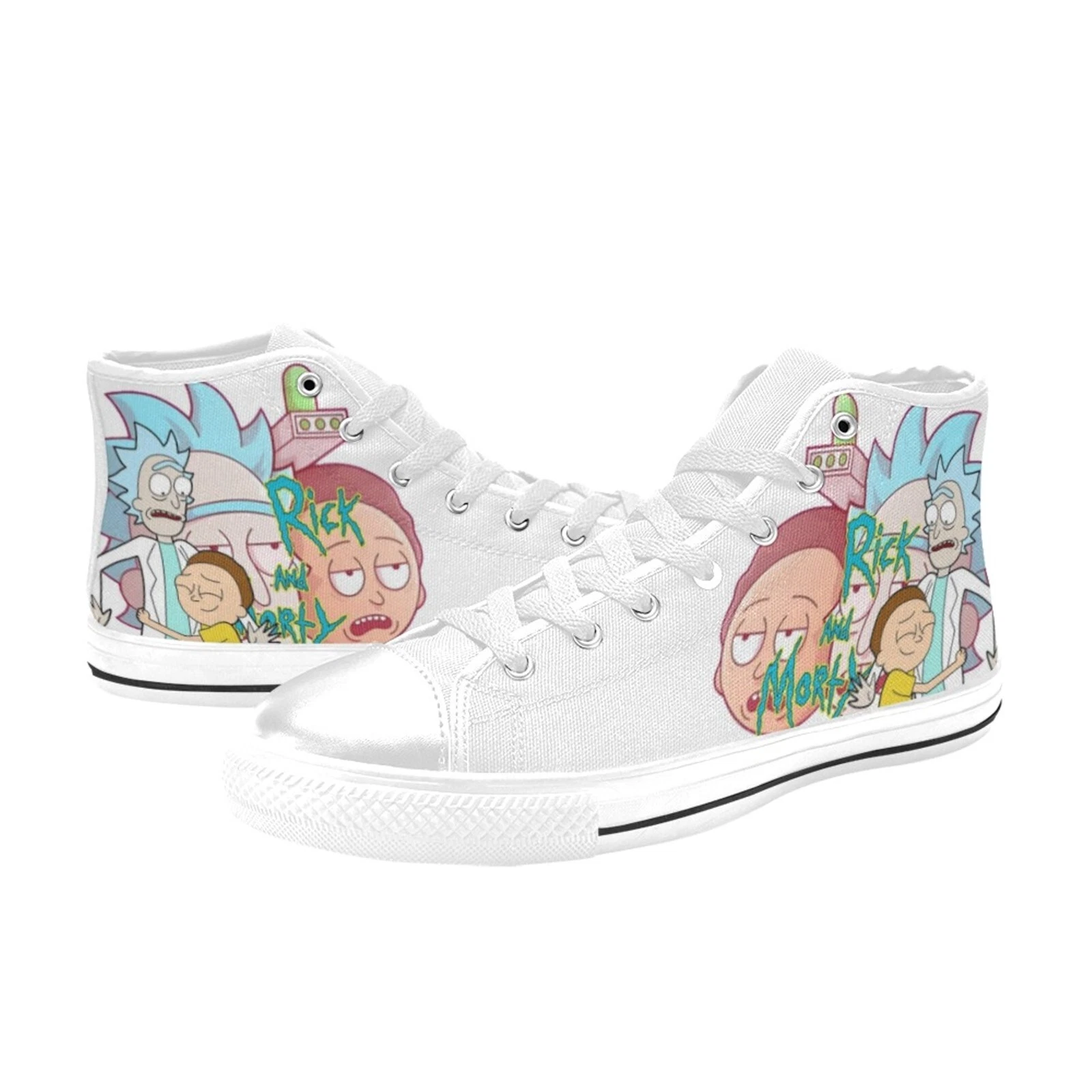 Rick and Rickandmorty High Top Sneakers Canvas Shoes