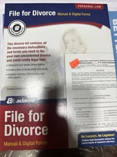 Adams File For Divorce Manual And Digital Forms