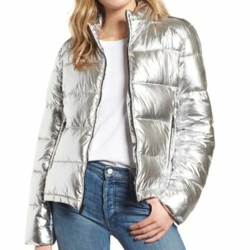silver bubble coat
