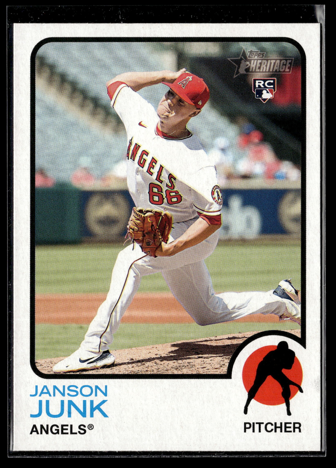 2022 Topps Heritage #720 Janson Junk Los Angeles Angels Rookie