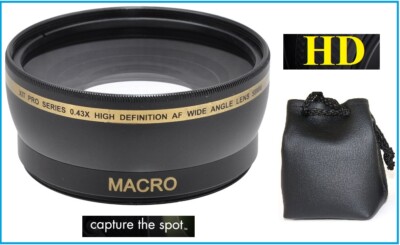 0.43x Hi Def Wide Angle with Macro Lens for Sony HXR-NX30U HXR-NX30