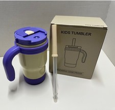 KIDS 14 OZ COLD TUMBLER W/ STRAW, SPILL PROOF