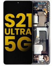 For Samsung Galaxy S21 Ultra OLED Display LCD Touch Screen Frame Replacement