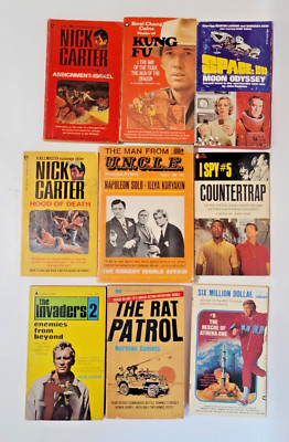 16 Vintage 60-70s Spy and Action books | Man from UNCLE, Rat Patrol, I ...