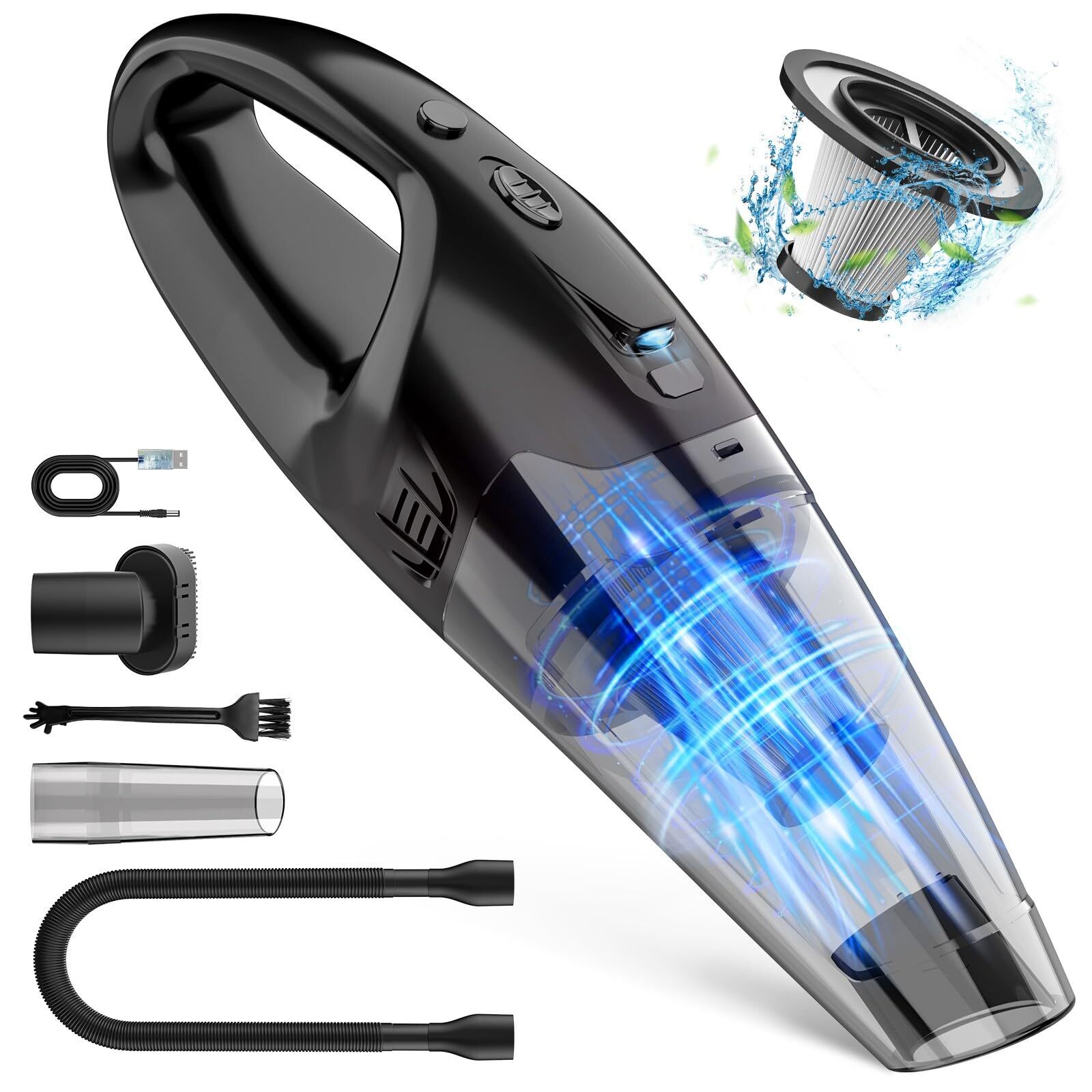 Handheld Vacuum Cordless Rechargeable, Dust Busters Cordless Rechargeable wit...