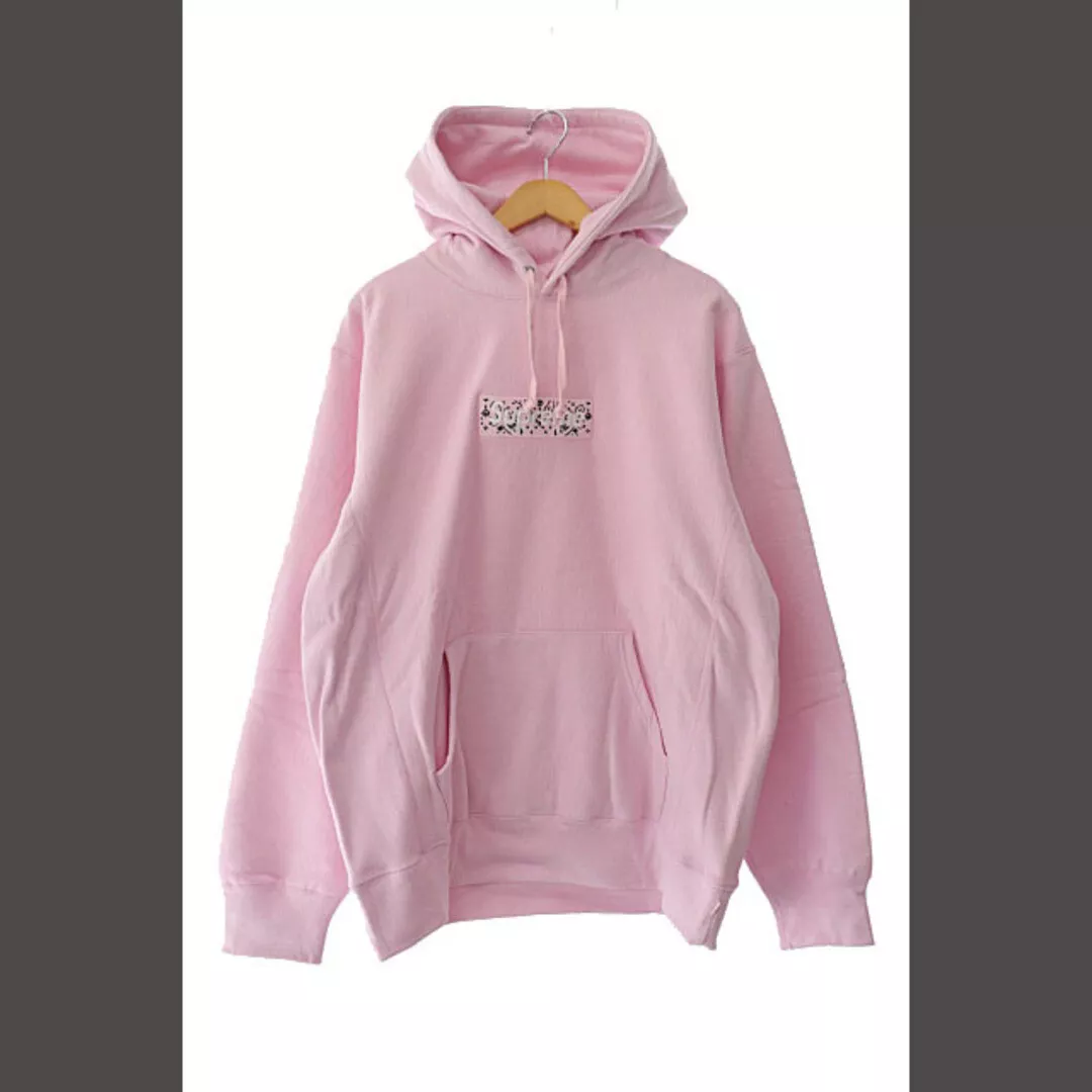 Sweat à capuche Supreme 19AW Bandana Box logo brodé pull à capuche occasion