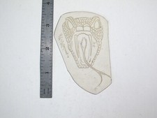 vtg 1960s 70s Tattoo Flash acetate stencil Snake Head Frontal signed SN3