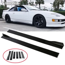 Gloss 78.7'' Side Skirt Extension Rocker Panel Splitter Lip For Nissan 300zx z32