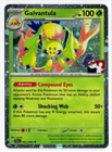 Play! Pokemon Prize Pack 6 Shrouded Fable Cosmo Holo 002/064 Galvantula