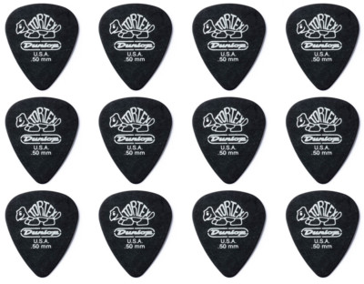 JIM DUNLOP 488 Tortex Pitch Black Std. 0,50 Pack