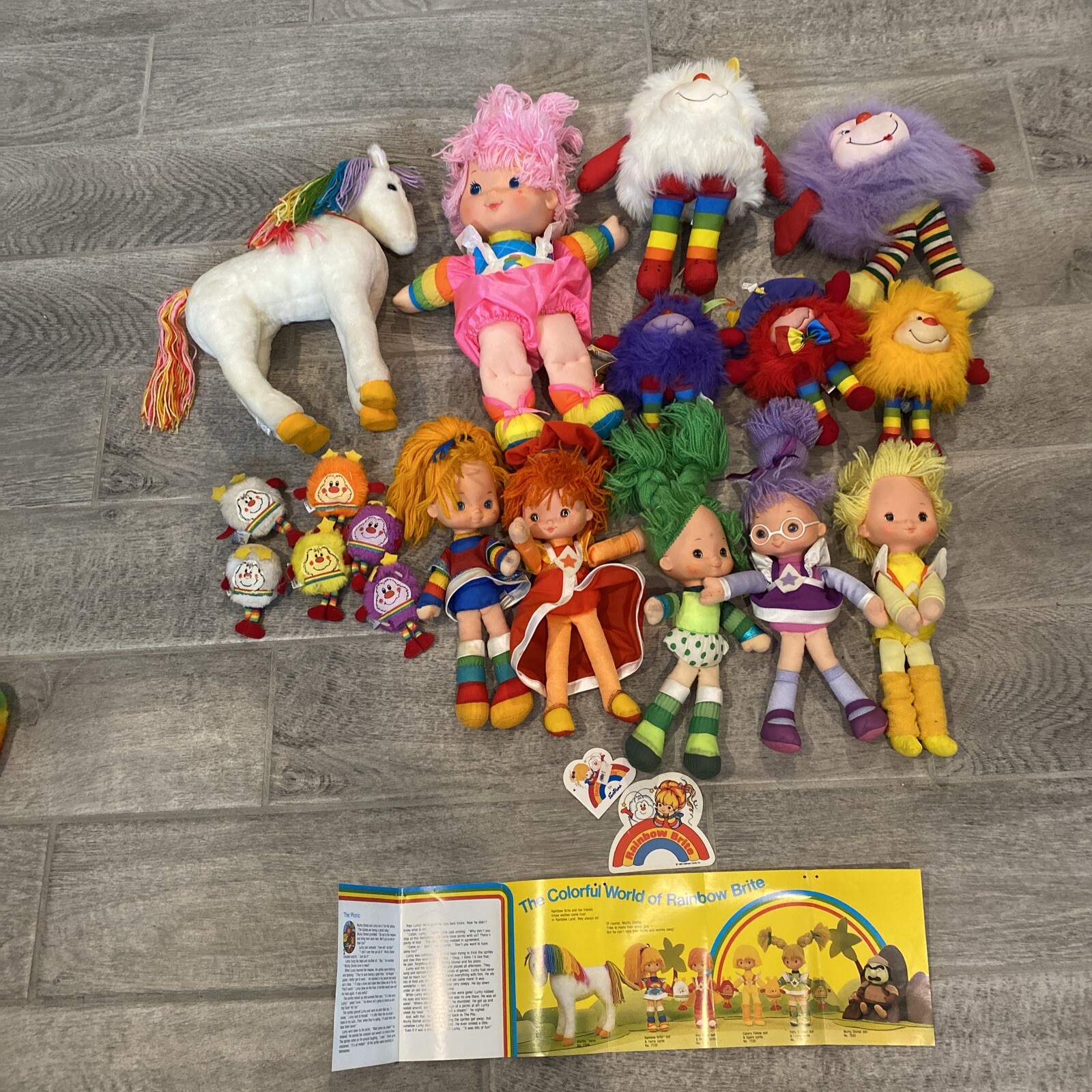 Lot of Mattel 1980s RAINBOW BRITE Plush Dolls, Horse, Sprites, Baby,  Booklet ++ | eBay