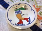 Feline Festivities Maret Cat Plates Skating Set of 3*Made In Portugal* — photo 4