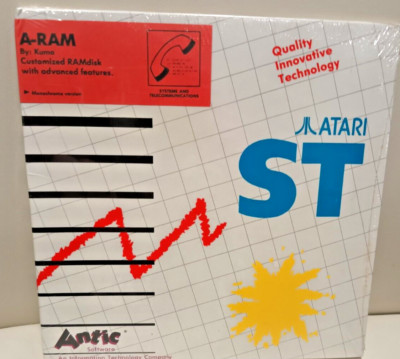 A-RAM Antic Software; Atari ST, Disk w/manual NOS; ST215