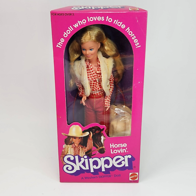 VINTAGE 1982 HORSE LOVIN SKIPPER BARBIE DOLL NEW IN ORIGINAL BOX