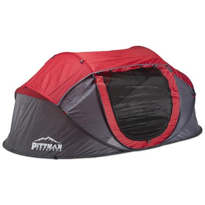 Lightweight Gray Instant Pop Up Water Resistant 2 Person Cabin Camping Tent