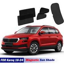 Magnetic Sun Shades for Skoda Karoq 2017-2024 SUV Car Rear Side Back Sun Blind