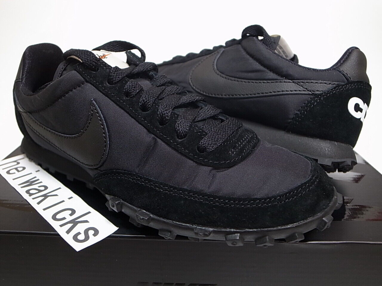 2017 NIKE WAFFLE RACER &#039;17 / CDG BLACK COMME DES GARCONS AA9709-001 / 23cm | eBay