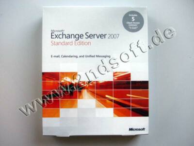 Exchange Server 2007 Standard x64 mit 5 CALs, englisch, neu/ new, SKU: 312-03459