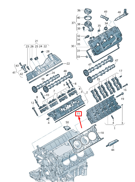 Joint de culasse pour moteur Audi A4 B9 059103148Br