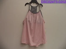 Girls Size Large Z by Zella Spacedye Double Layer Tank Top Pink Cake and Gray