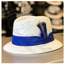 Garcia White Lowrider Derby Style Signature Hat Original