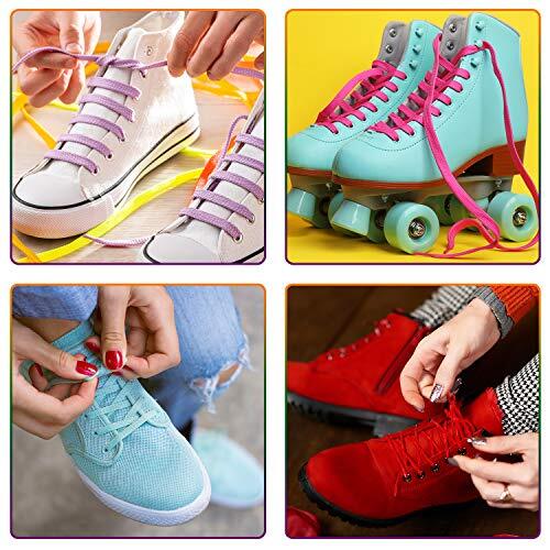 40 Pairs Colored Shoe laces Flat Shoelaces Multipack Shoestrings for 47 inches - Picture 6 of 7