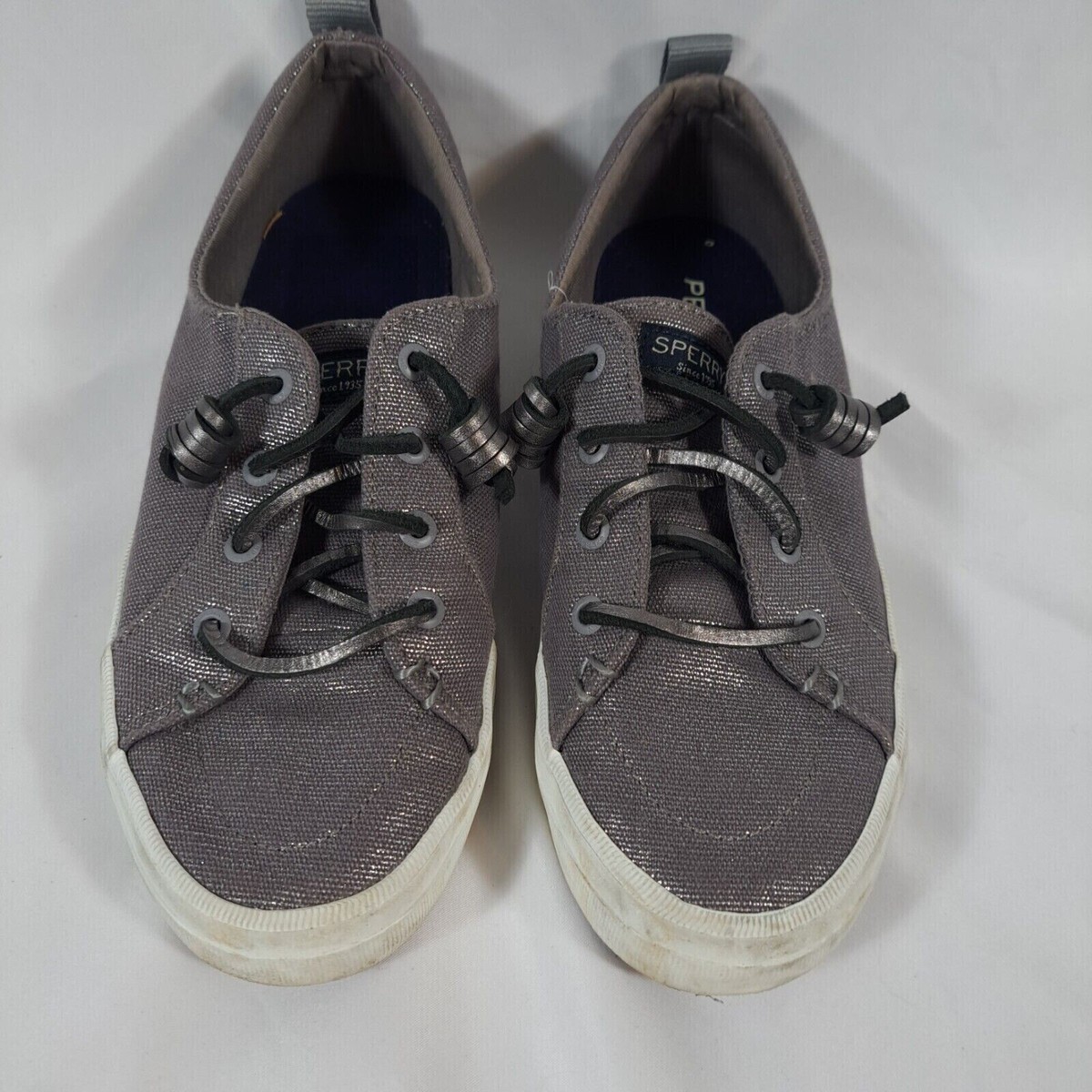 Sperry Crest Vibe Women's Sneakers Size Shoes Slip Ons Gray