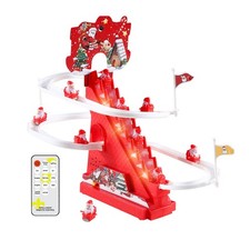 Electric Climbing Ladder Santa Claus Gift for Desktop