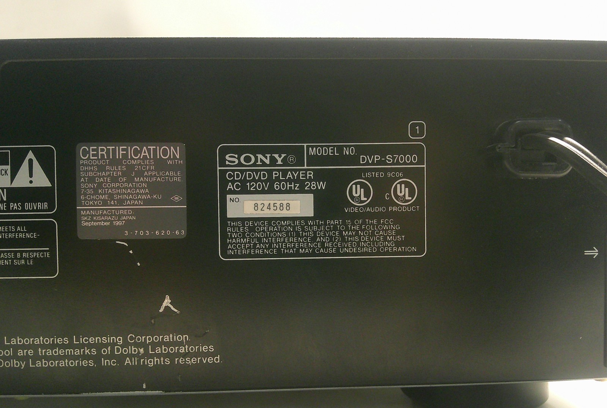 Sony DVP-S7000 DVD Player for sale online | eBay