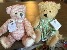 Canterbury Bears Lot Of 2 Mohair Fully Jointed 13” Teddy Bear from UK