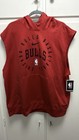 Nike DRI FIT NBA Player Issued Sleeveless Shooting Hoodie Chicago Bulls Gr.xl